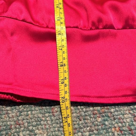 NWT Cynthia Rowley New York Long sleeve dark pink “satin like” small Blouse - Picture 8 of 13